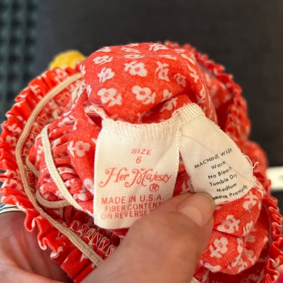 1970s Girl's Fabulous Colorful Cotton Tiered Summer Skirt with - Picture 6 of 6